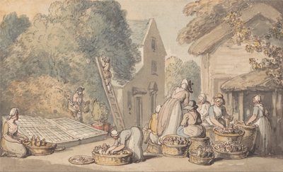 Picking Mulberries by Thomas Rowlandson